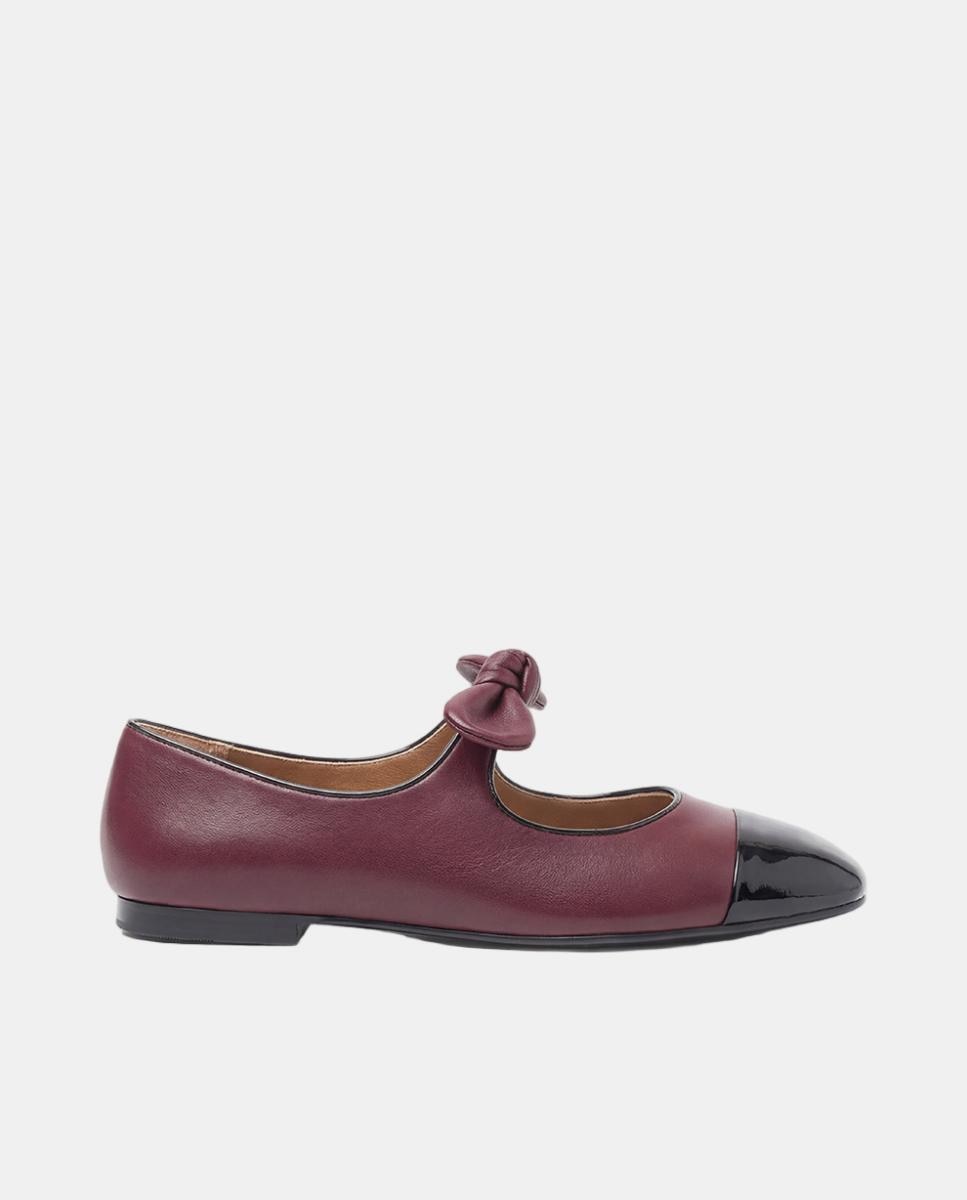 Imagem 0 de Sapatos de Presilha Rasos em Napa Soft com Adorno em Forma de Laço