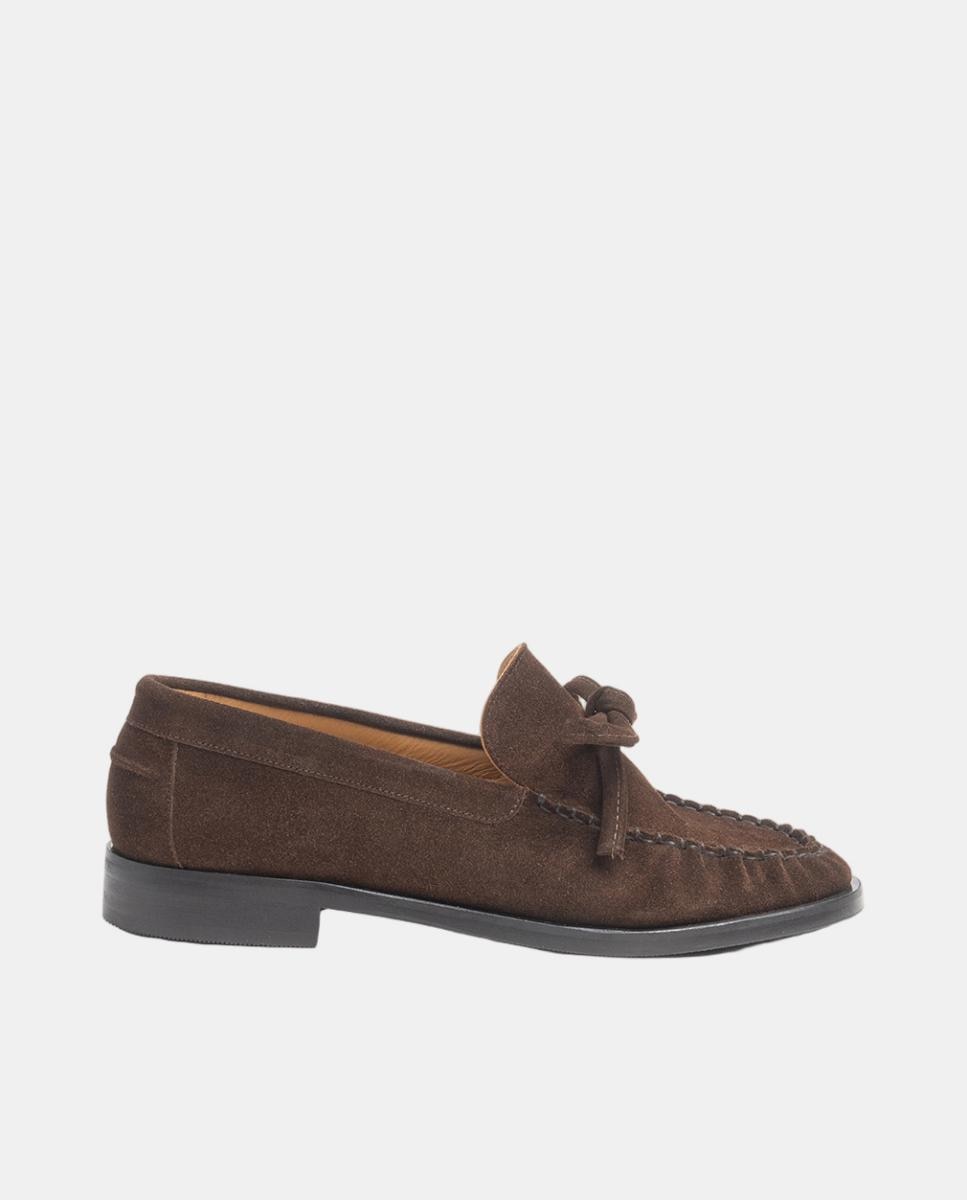 Imagem 0 de Mocassins em Croute Soft com Adorno de Laço