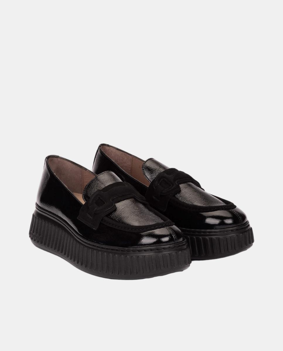 Mocassins com Fivela Preto-2