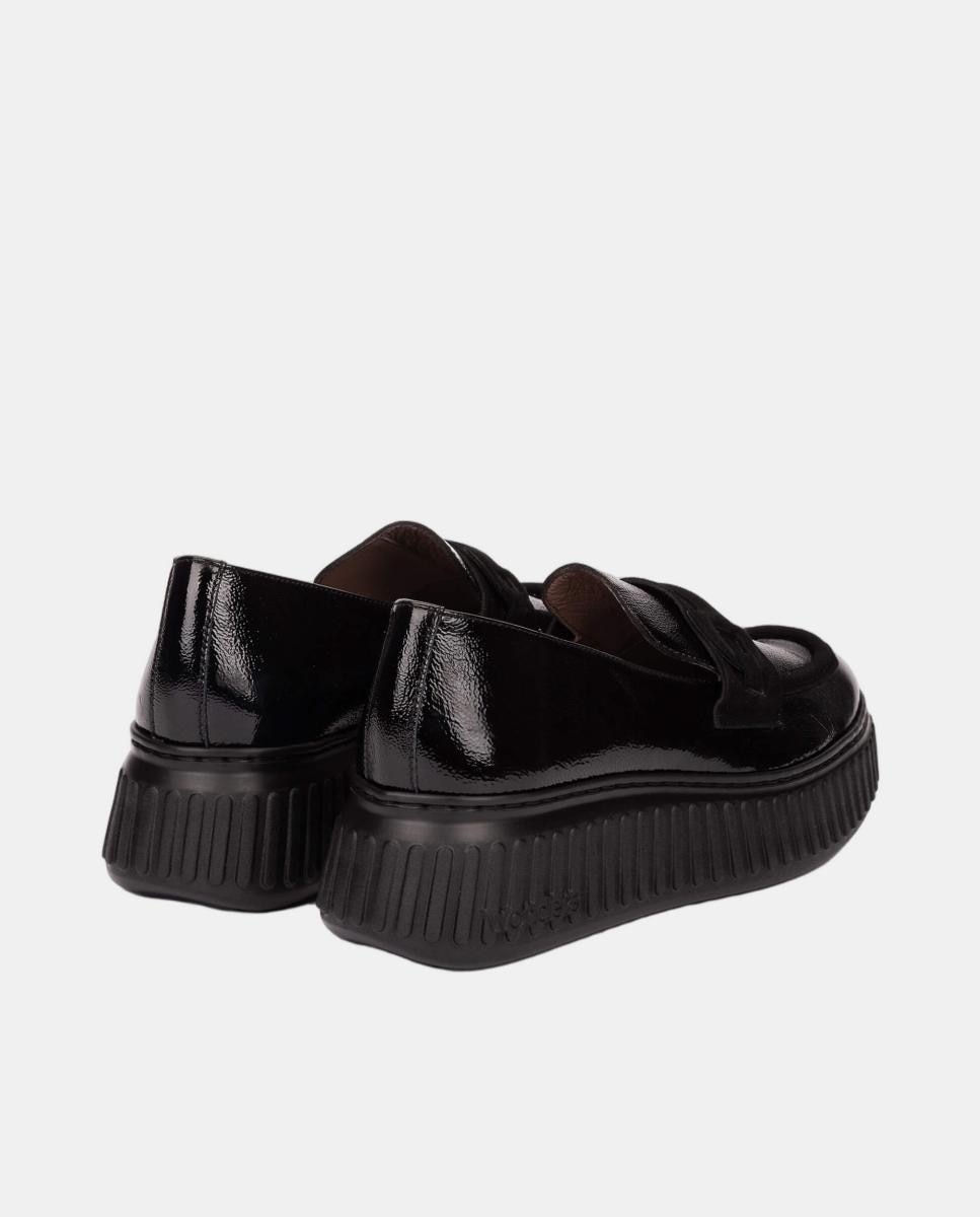 Mocassins com Fivela Preto-3