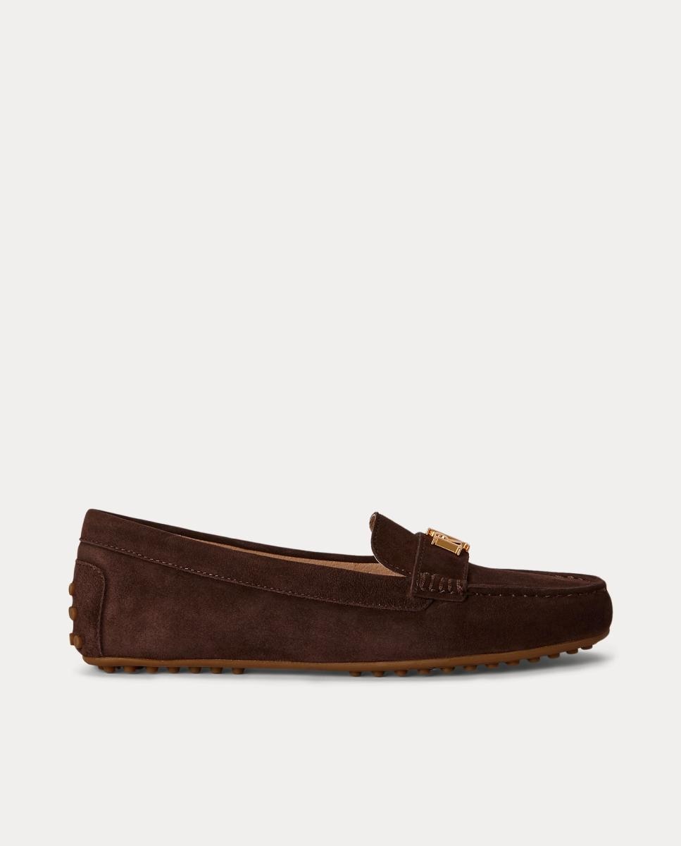 Mocasines Barnsbury de mujer de ante - Lauren Ralph Lauren - Marrón oscuro Marrón oscuro-1