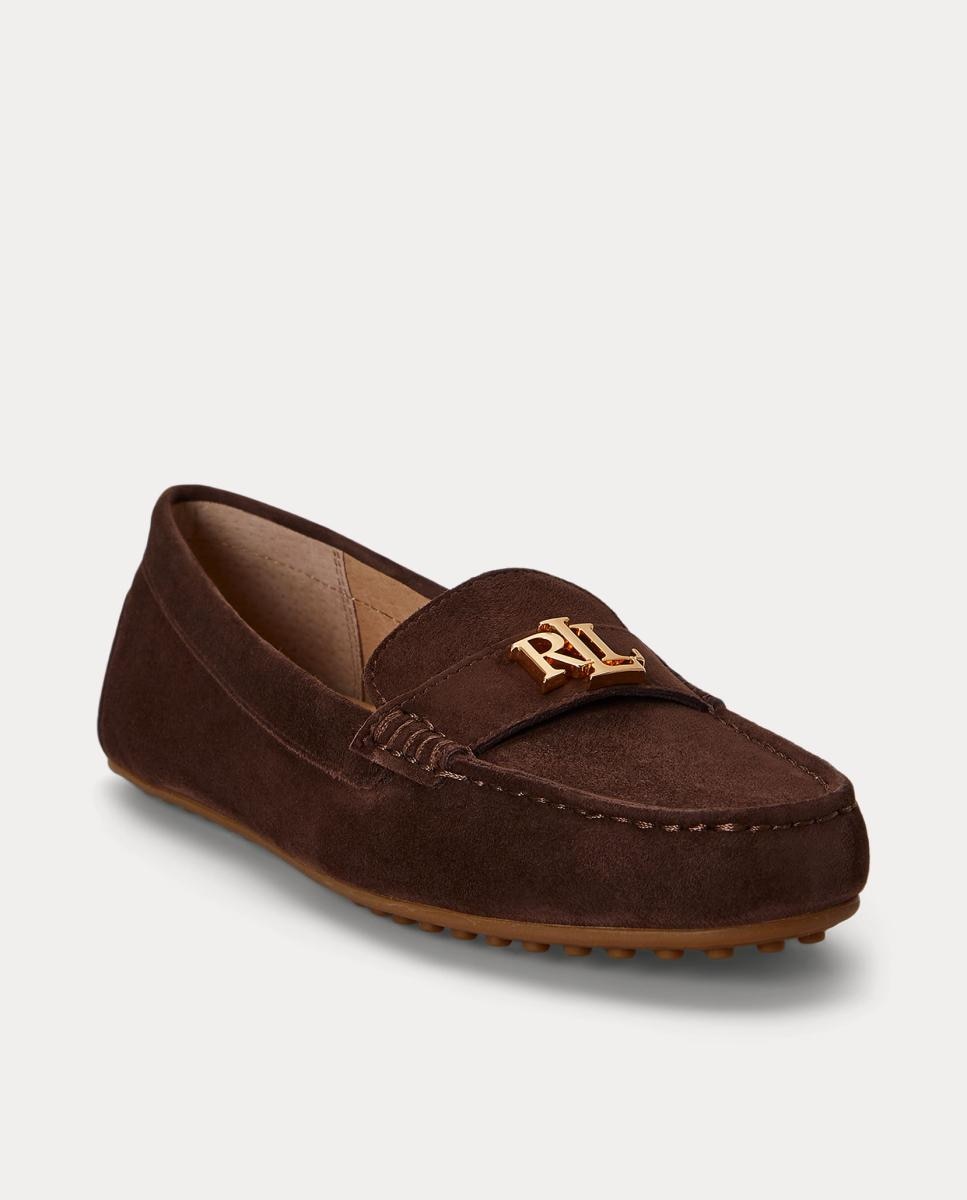 Mocasines Barnsbury de mujer de ante - Lauren Ralph Lauren - Marrón oscuro Marrón oscuro-2