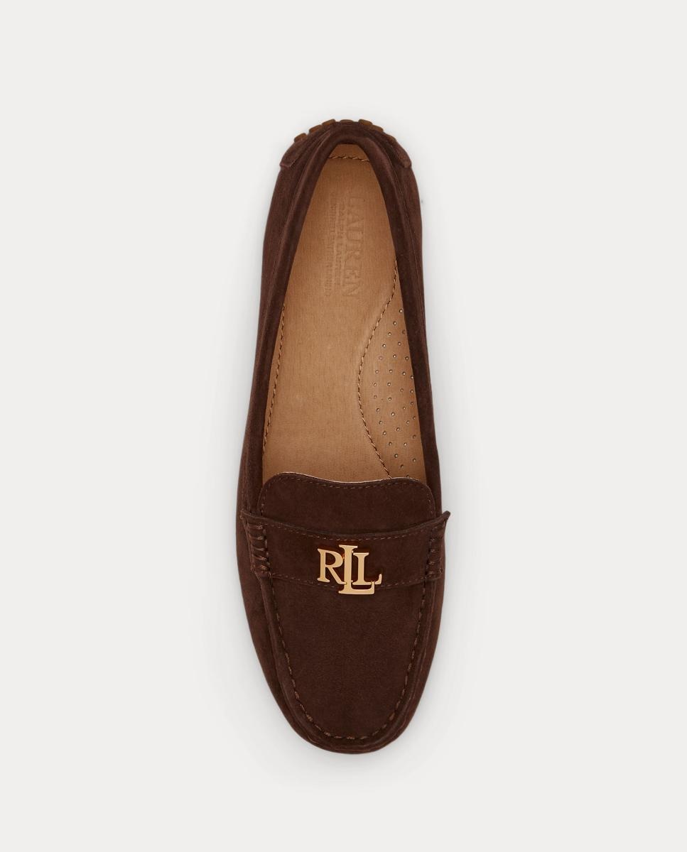 Mocasines Barnsbury de mujer de ante - Lauren Ralph Lauren - Marrón oscuro Marrón oscuro-4