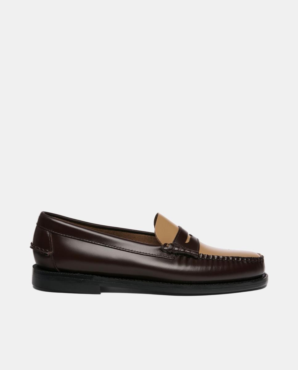Imagen 0 de Mocasin de mujer en piel Marrón