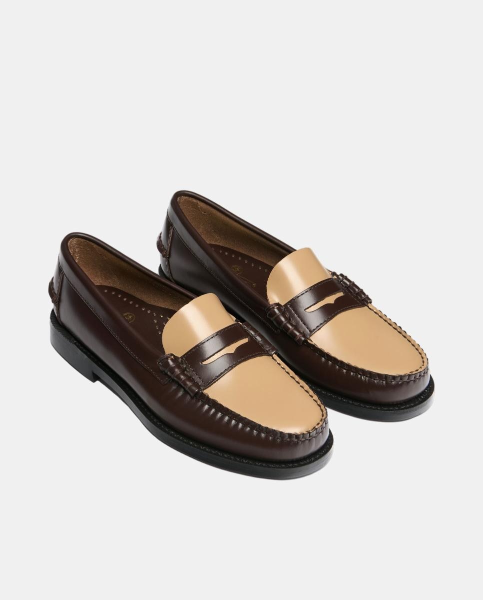 Mocasin de mujer en piel - Sebago - Marrón Marrón-2