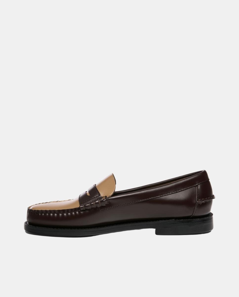 Mocasin de mujer en piel - Sebago - Marrón Marrón-3