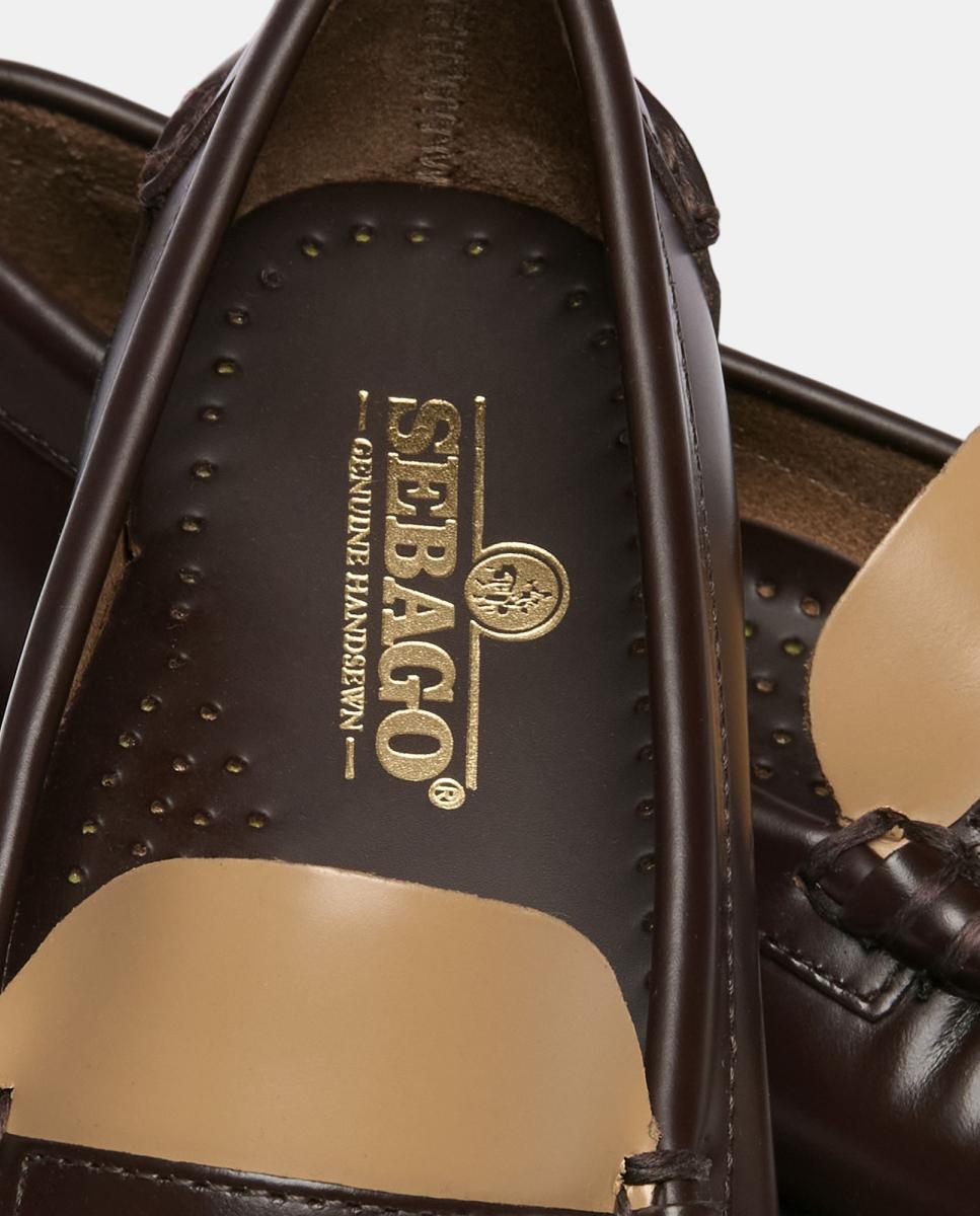 Mocasin de mujer en piel - Sebago - Marrón Marrón-5