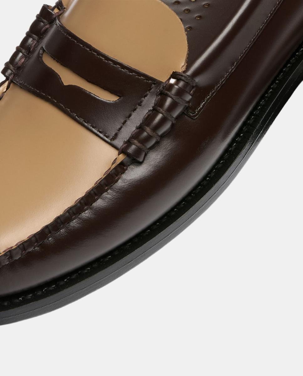 Mocasin de mujer en piel - Sebago - Marrón Marrón-6