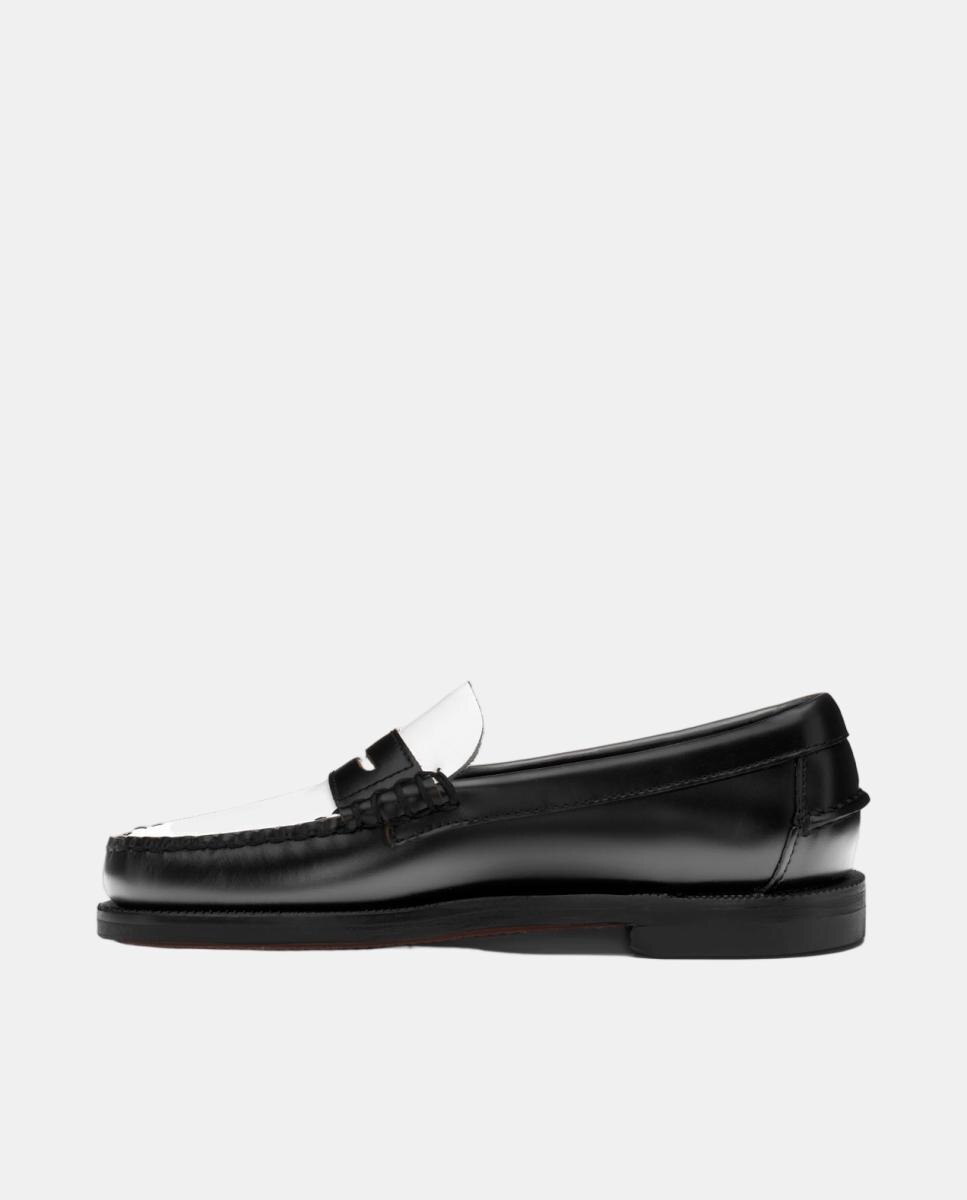 Mocasin de mujer en piel - Sebago - Negro mate Negro mate-3