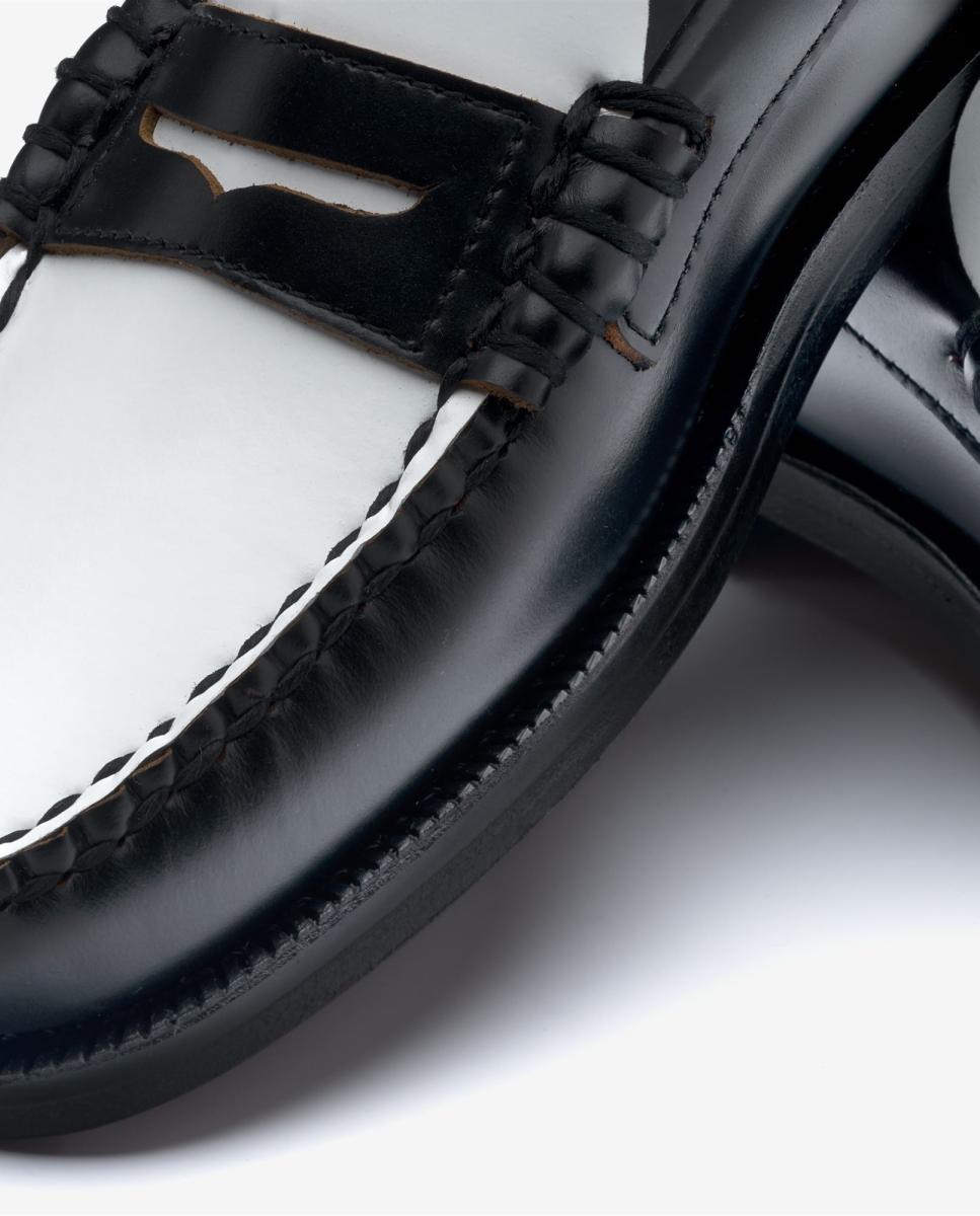 Mocasin de mujer en piel - Sebago - Negro mate Negro mate-6