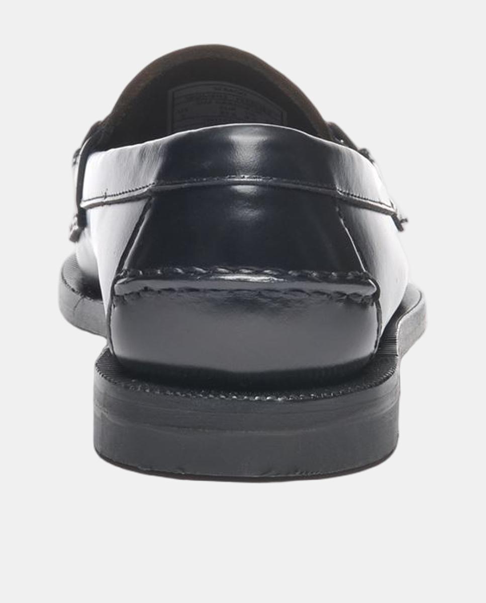 Mocassins em pele com borlas Preto mate-5