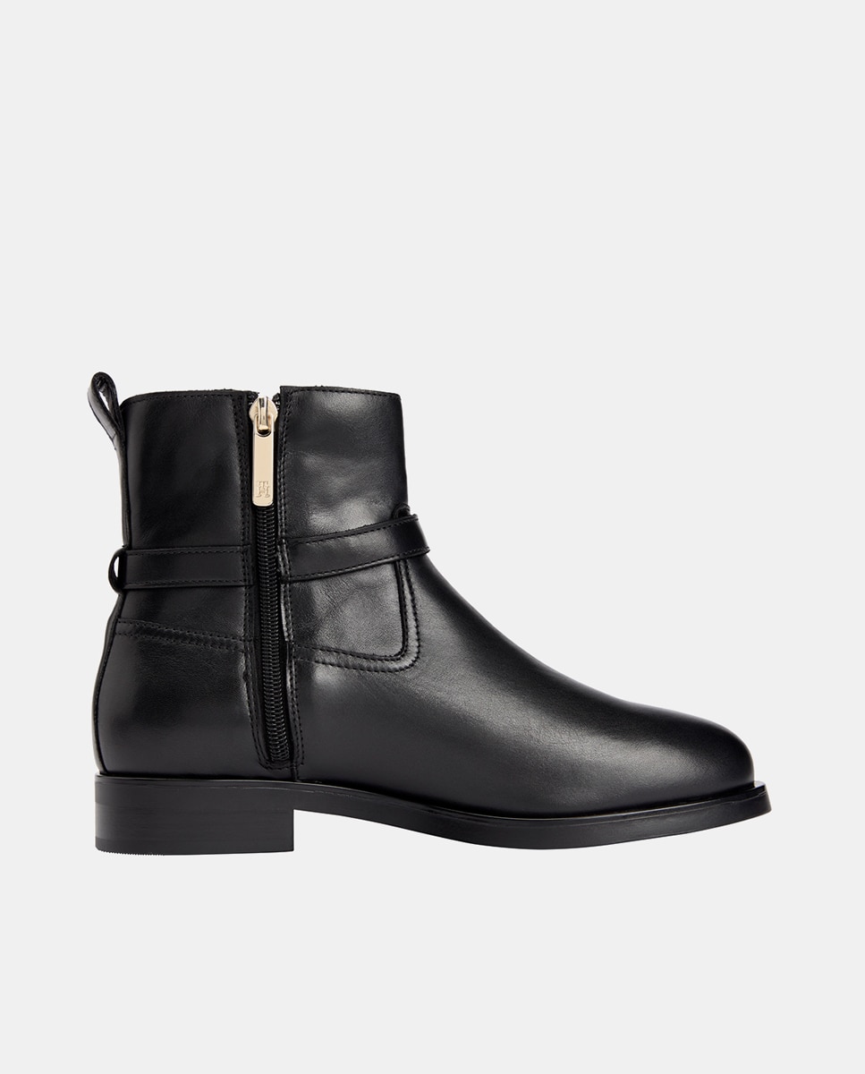 Botins Chelsea em Pele Preto-3