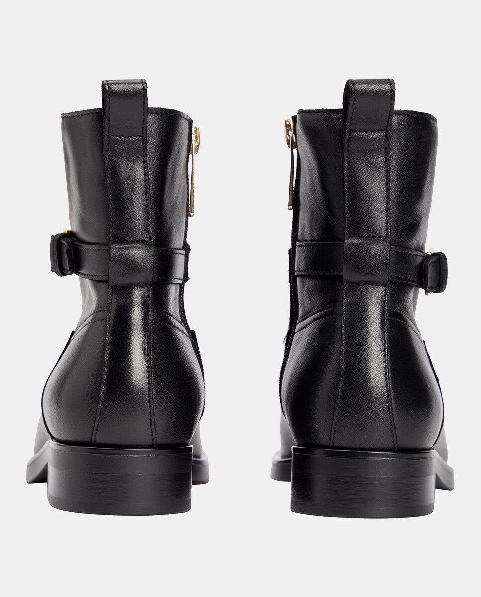 Botins Chelsea em Pele Preto-4