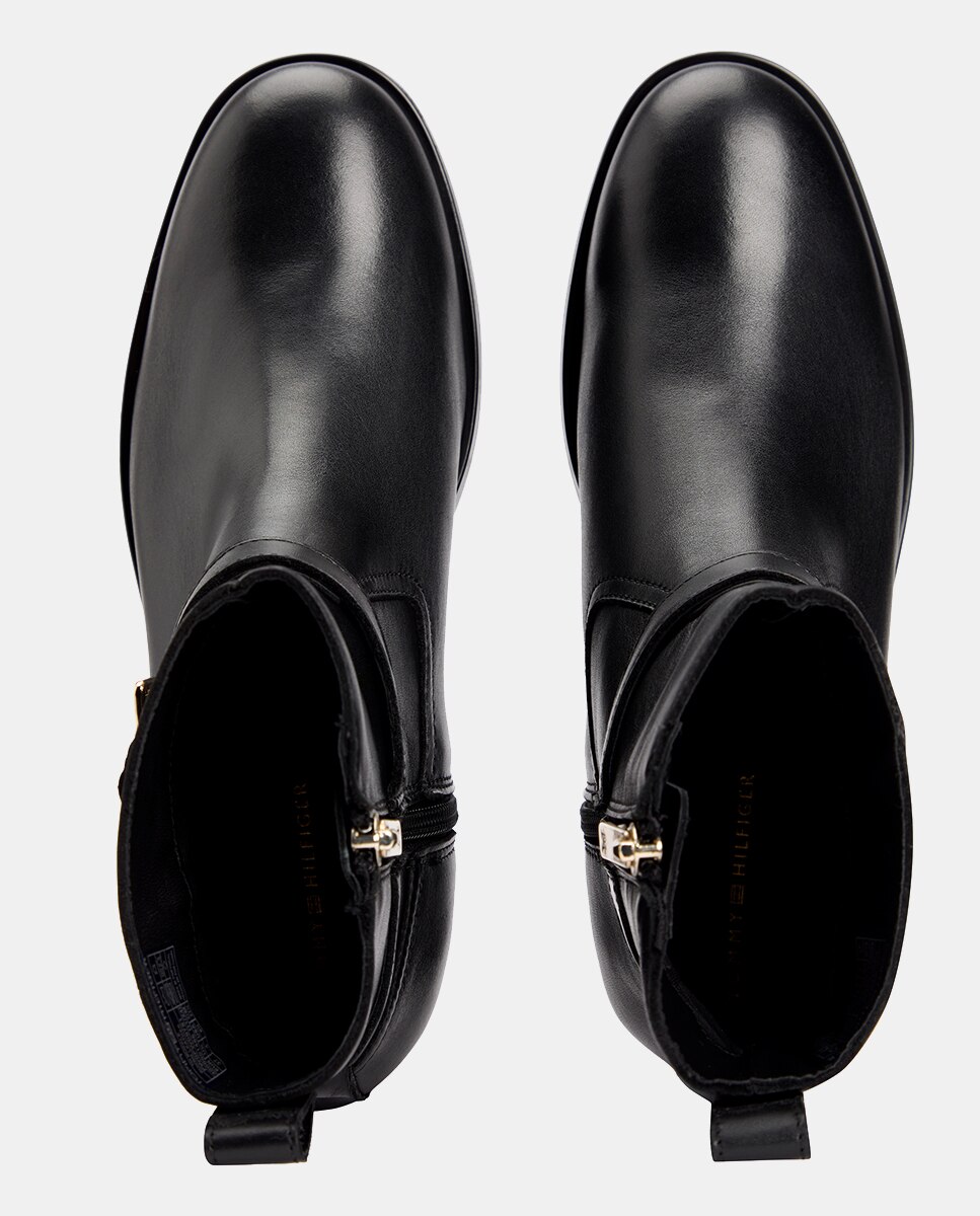 Botins Chelsea em Pele Preto-5