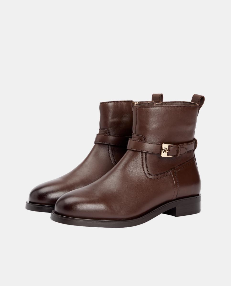 Botins Chelsea em Pele Castanho-escuro-2