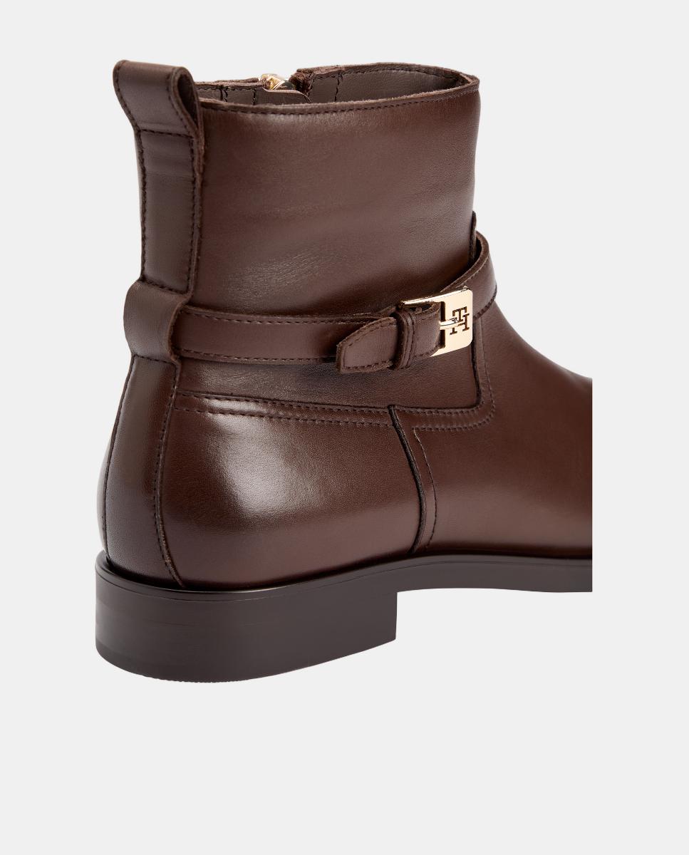 Botins Chelsea em Pele Castanho-escuro-6