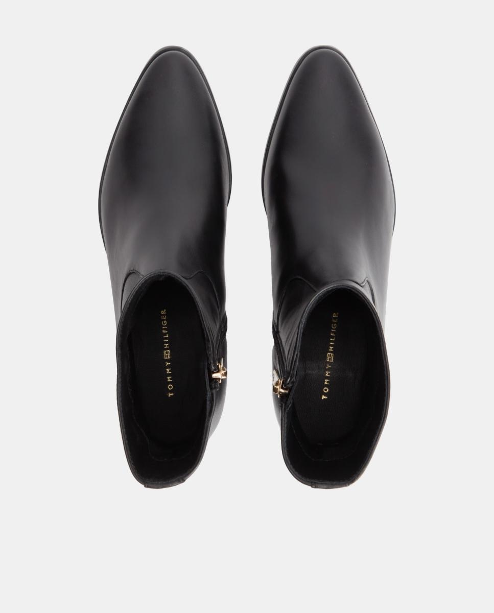 Imagen 2 de Botín de piel TH cremallera - Tommy Hilfiger - Negro Negro