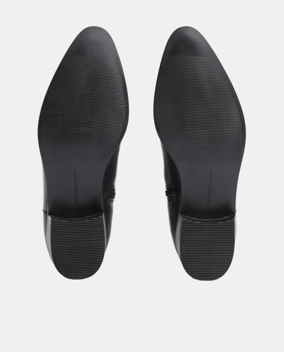 Imagen 5 de Botín de piel TH cremallera - Tommy Hilfiger - Negro Negro
