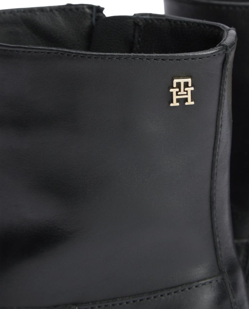 Imagen 6 de Botín de piel TH cremallera - Tommy Hilfiger - Negro Negro