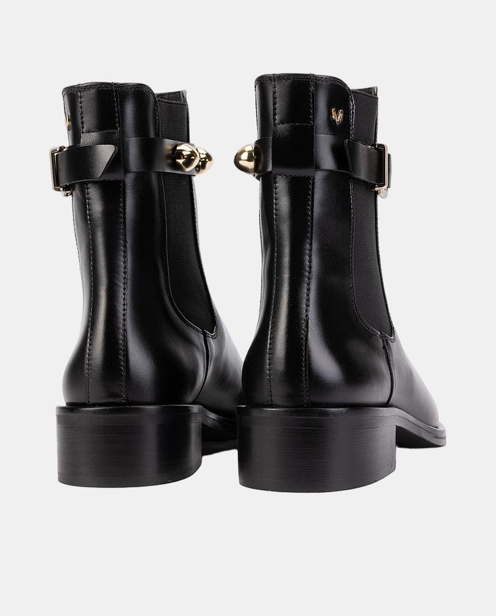 Botins em Pele Preto-2