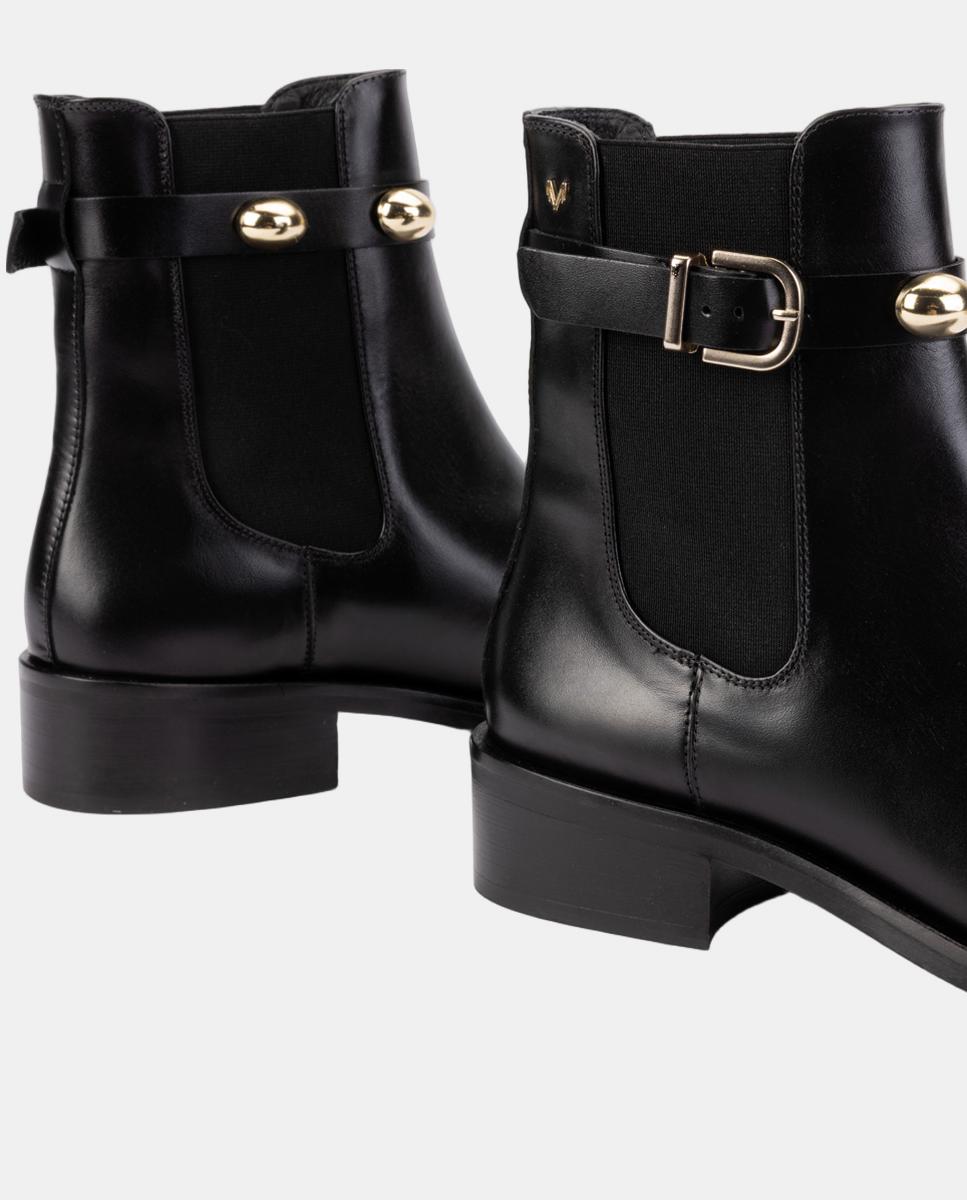 Botins em Pele Preto-4