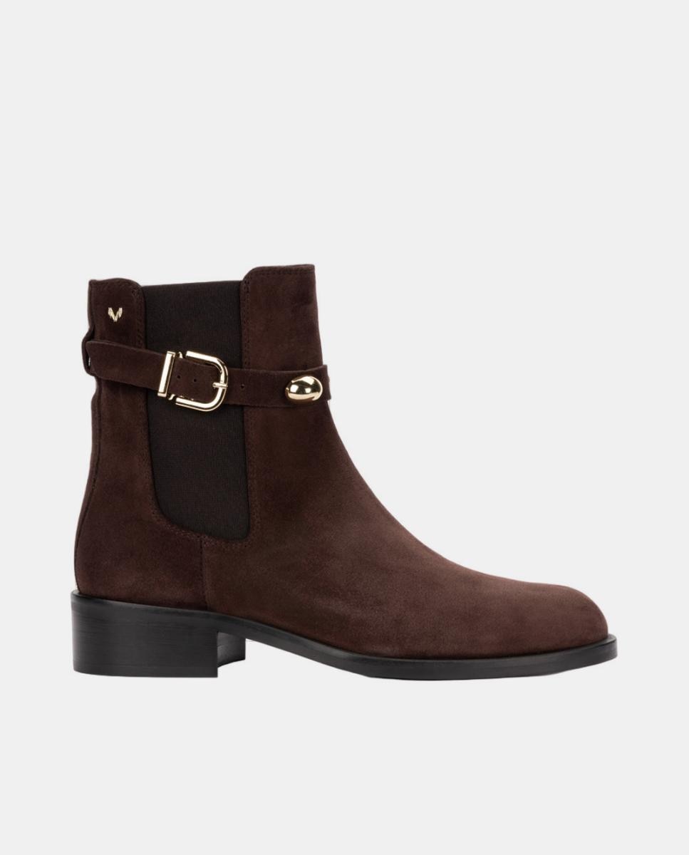 Botines de serraje para mujer - Martinelli - Cuero Cuero-1