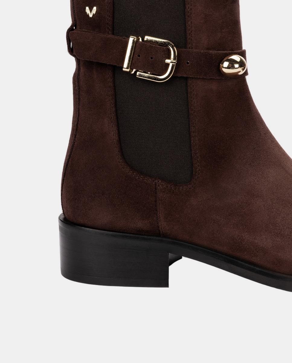 Botines de serraje para mujer - Martinelli - Cuero Cuero-3