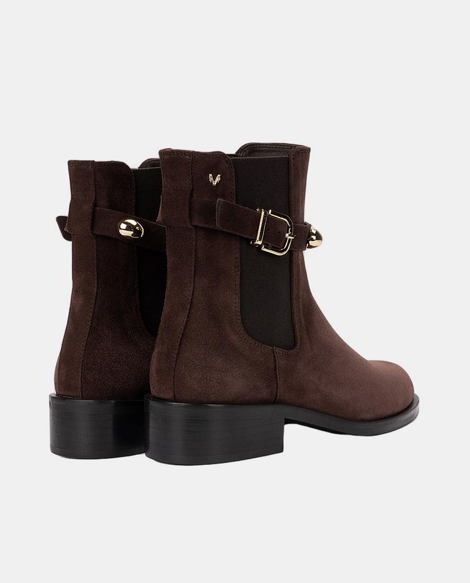 Botines de serraje para mujer - Martinelli - Cuero Cuero-4