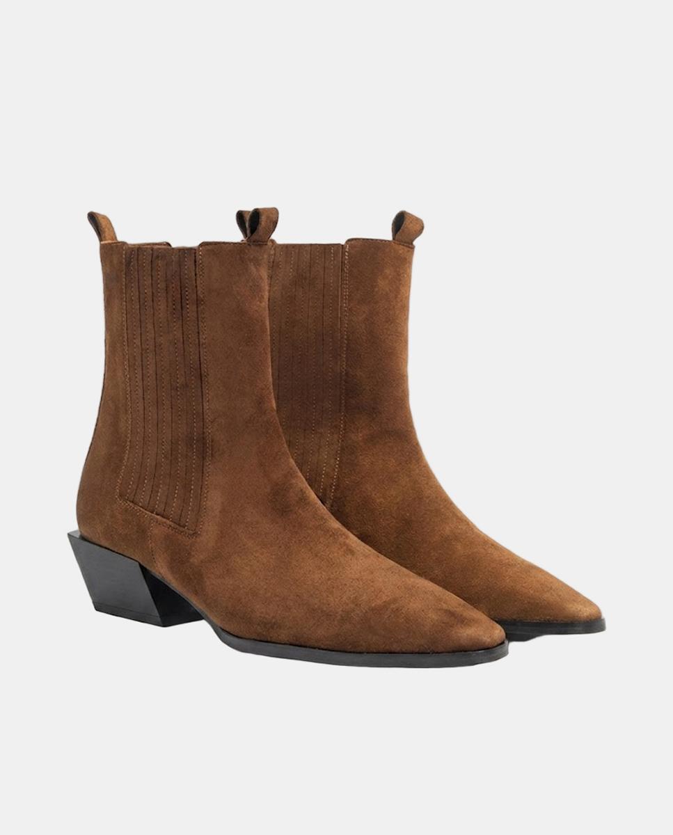 Botins Tipo Chelsea com Conceito Cowboy em Croute Soft Couro-2