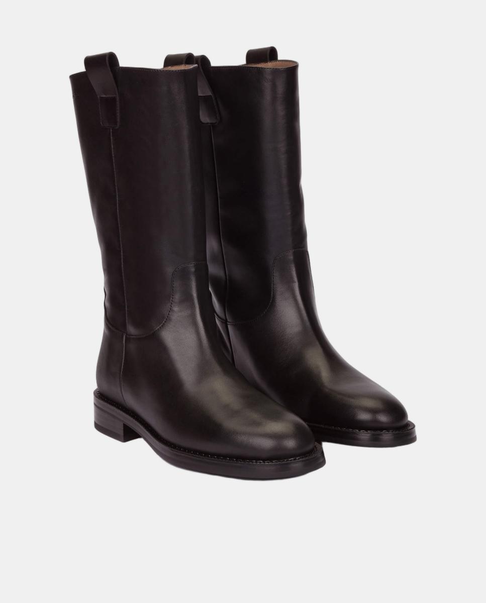 Botins de Meio Cano Preto-2