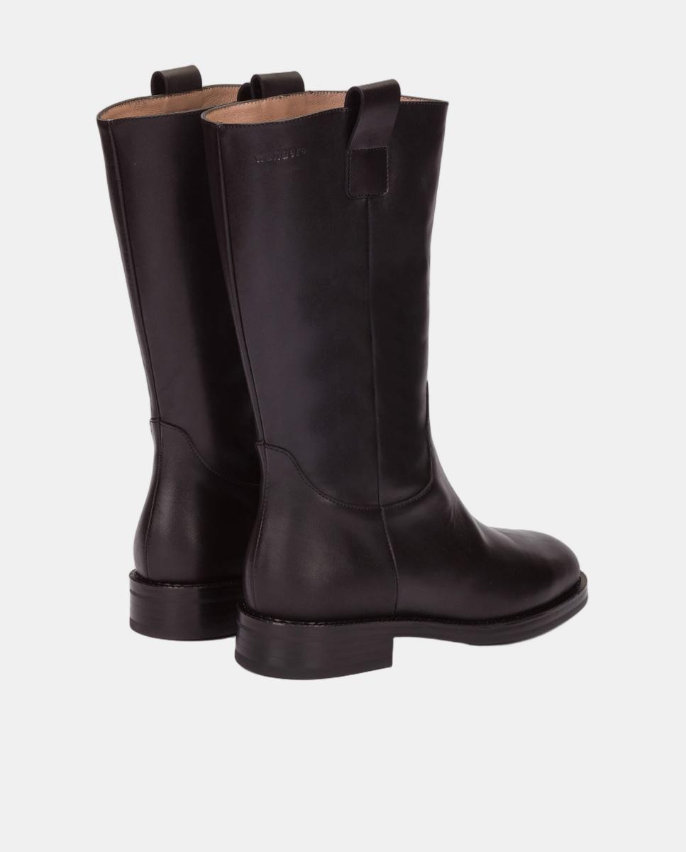 Botins de Meio Cano Preto-3