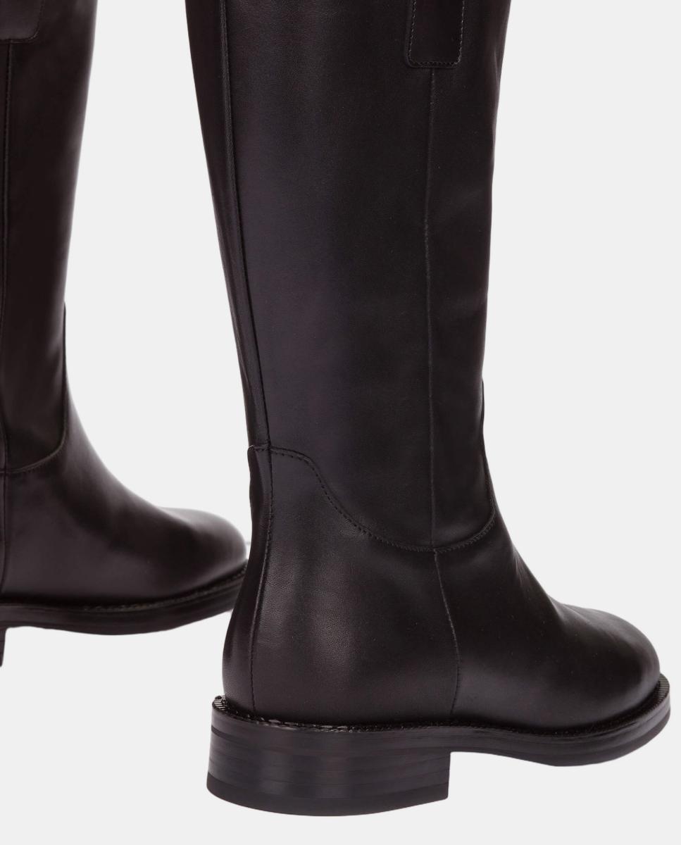Botins de Meio Cano Preto-4