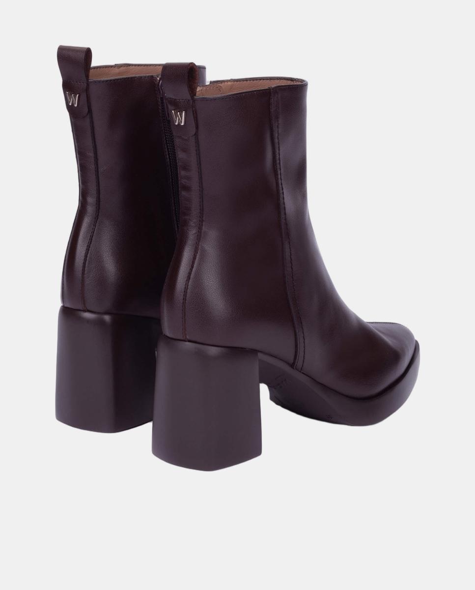Botins com Plataforma Castanho-3