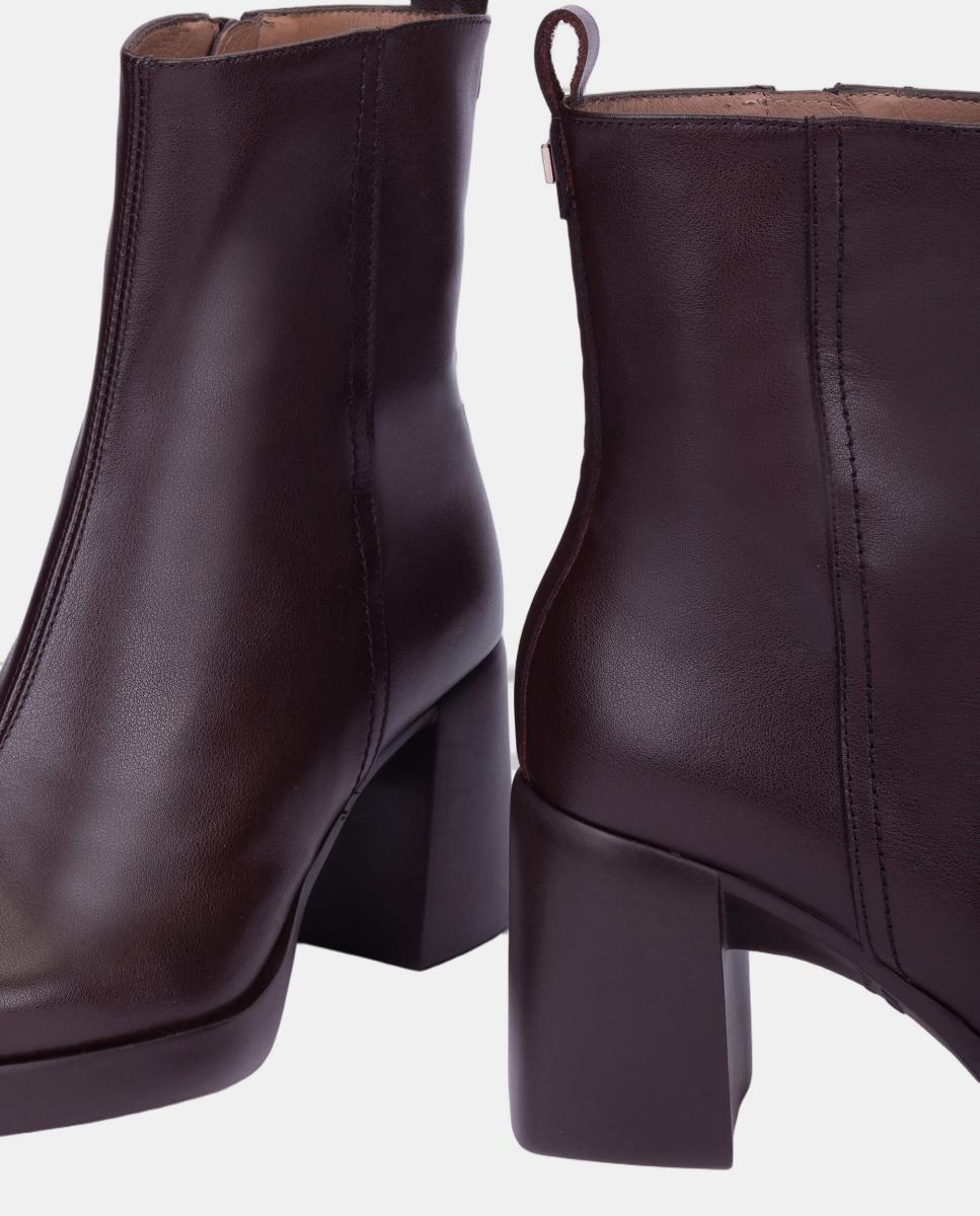 Botins com Plataforma Castanho-4