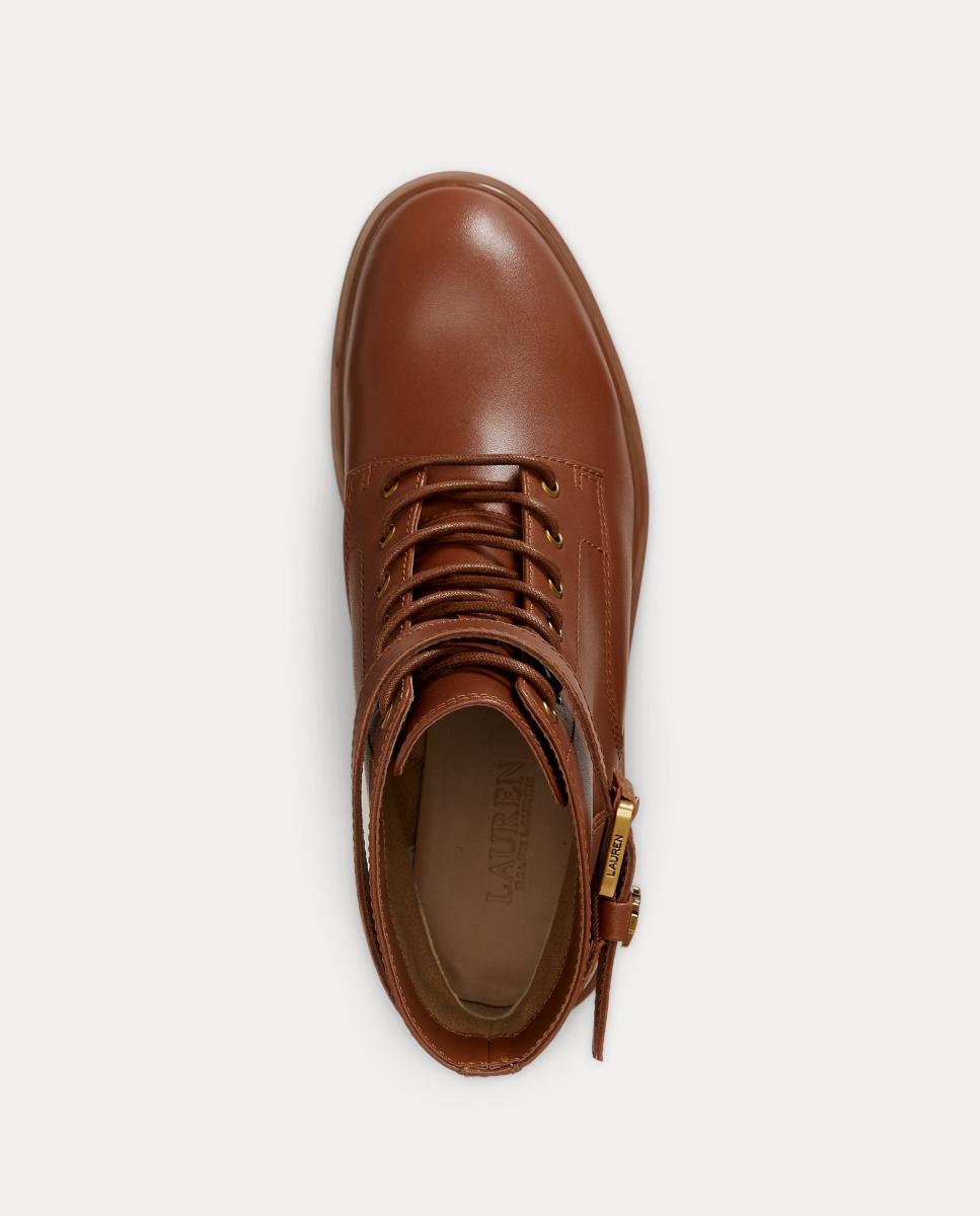 Bota Allyson de mujer de piel - Lauren Ralph Lauren - Cuero Cuero-4
