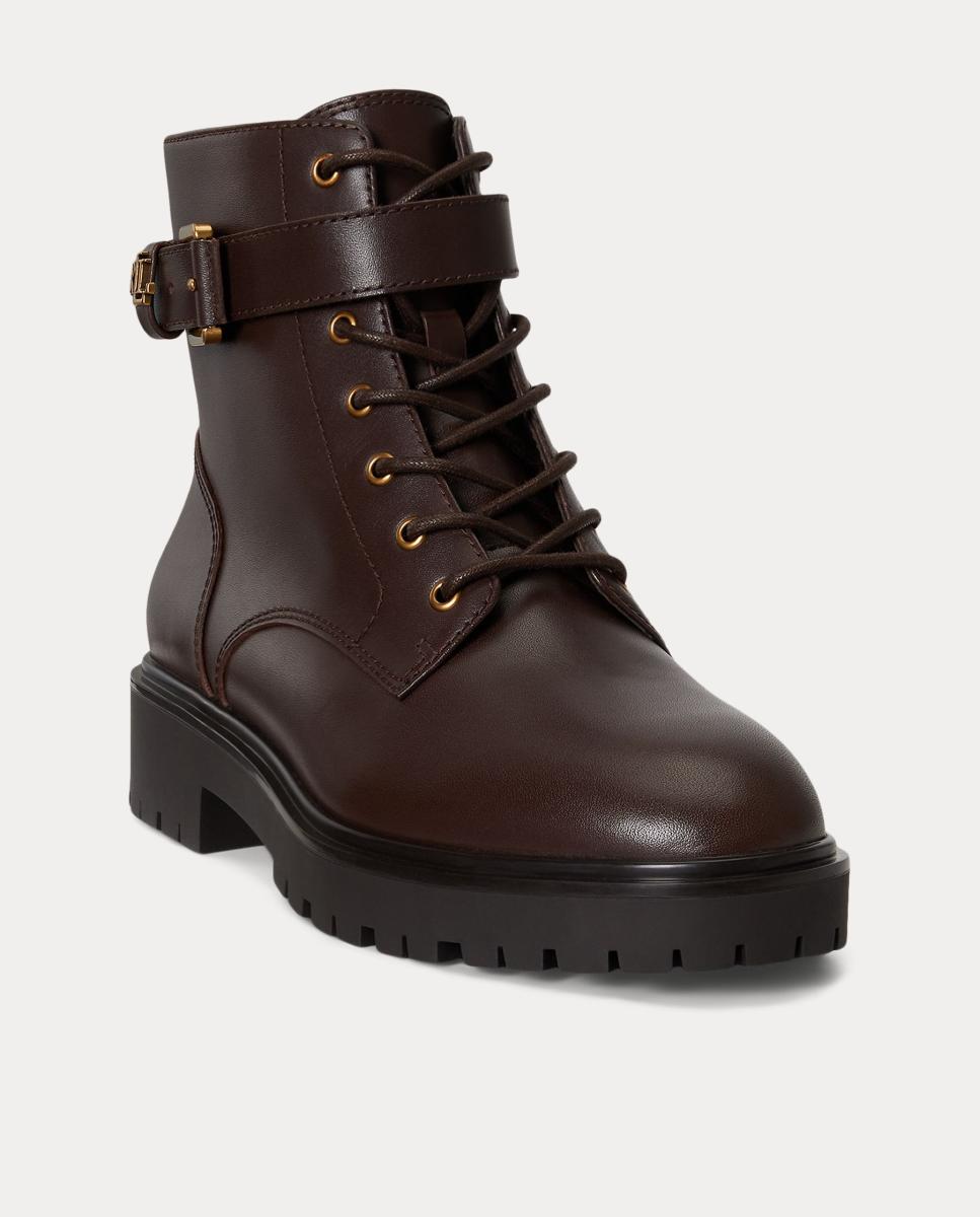 Botas Allyson em Pele Castanho-escuro-2
