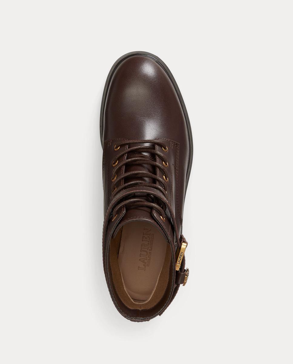 Botas Allyson em Pele Castanho-escuro-4