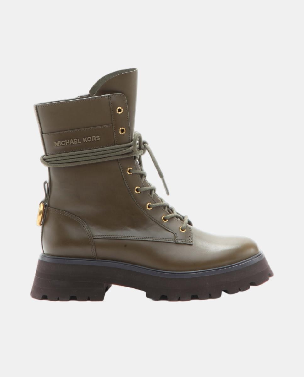 Imagem 0 de Botins de Atacadores Caleb em Pele com Sola de Plataforma