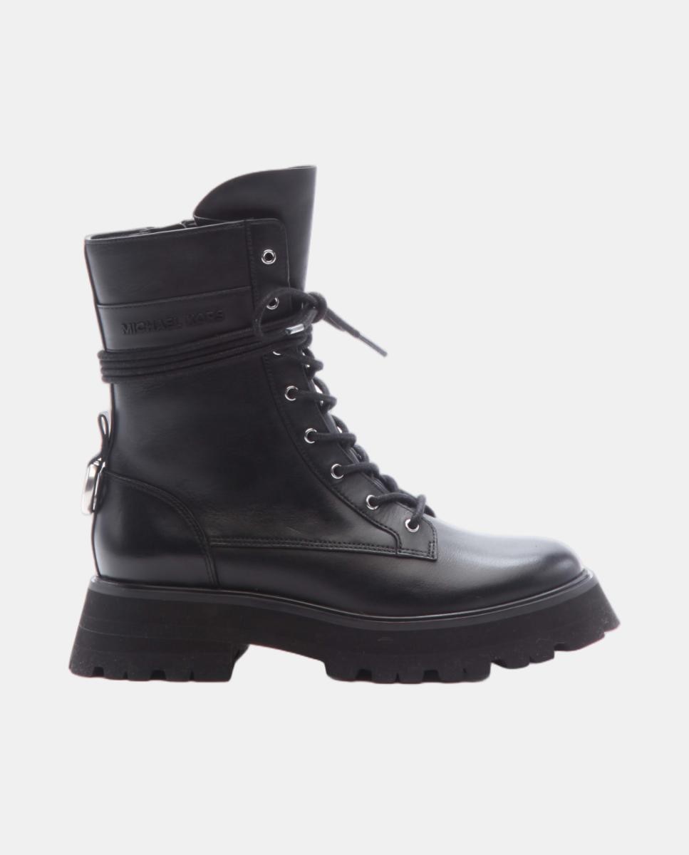 Imagem 0 de Botins de Atacadores Caleb em Pele com Sola de Plataforma