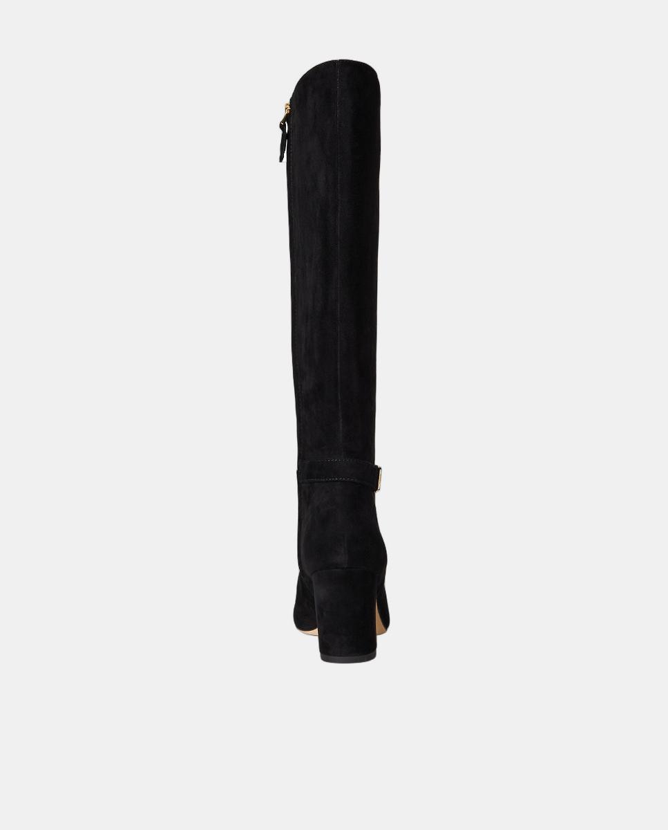 Botas Altas Kellie de Camurça Preto-3