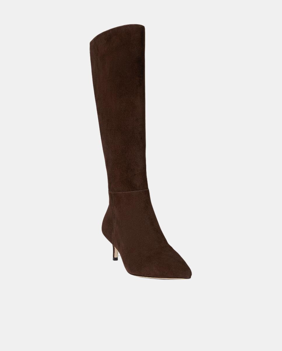Botas Altas Mckay de Camurça Castanho-escuro-2