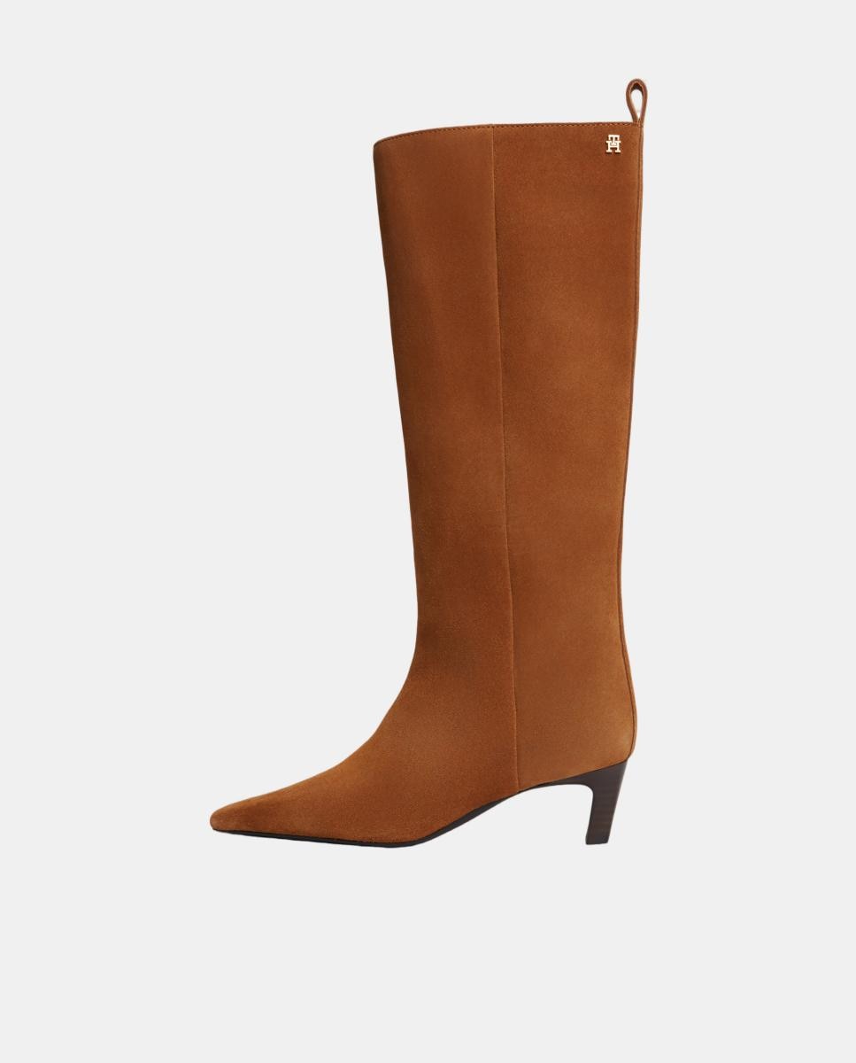 Botas de Salto Kitten em Pele TH Castanho-2