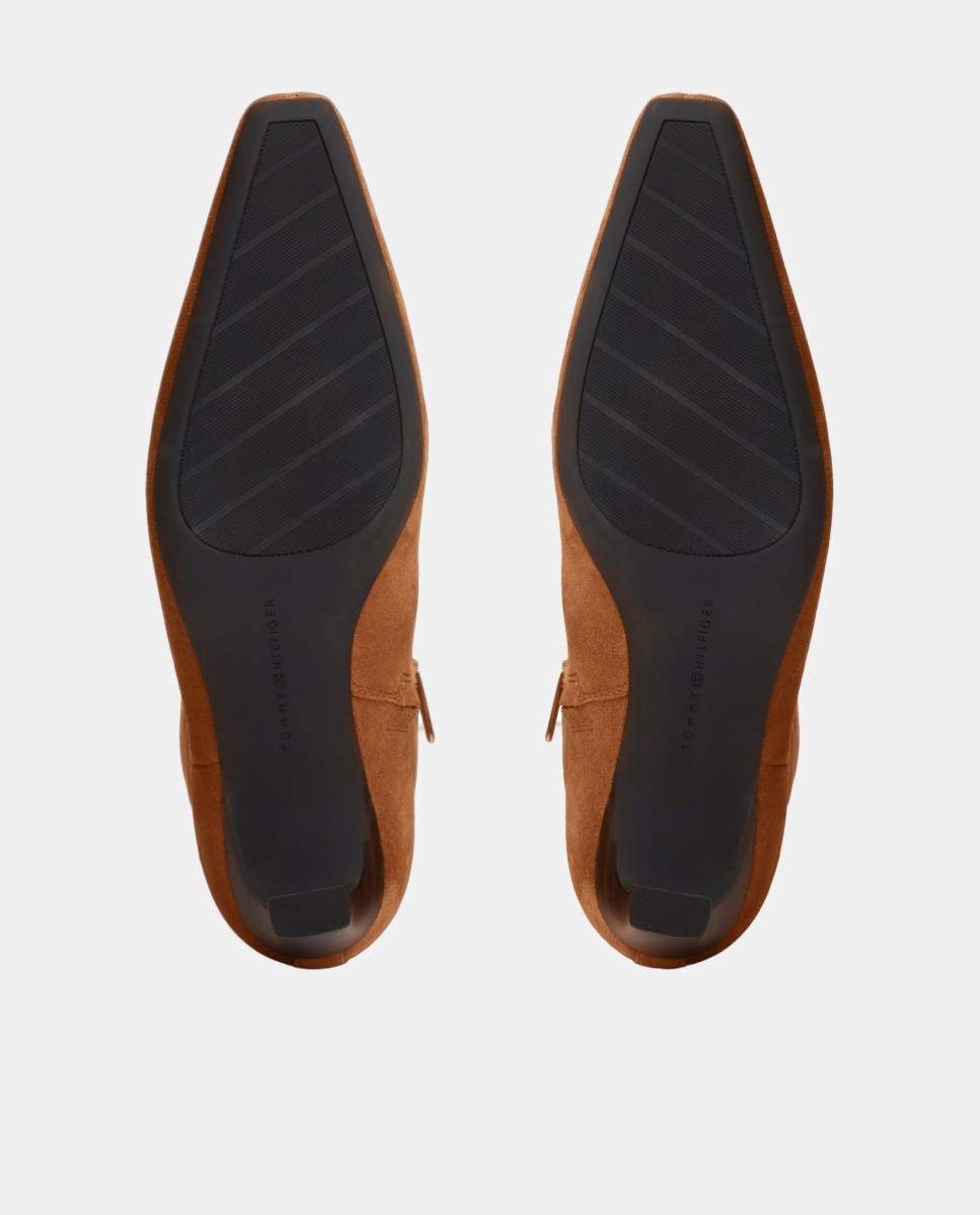 Botas de Salto Kitten em Pele TH Castanho-5