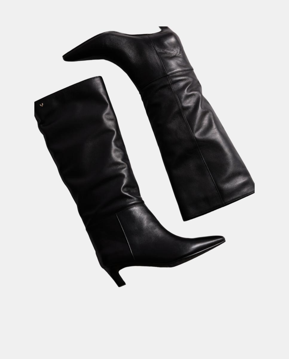 Bota de piel para mujer - Martinelli - Negro Negro-5