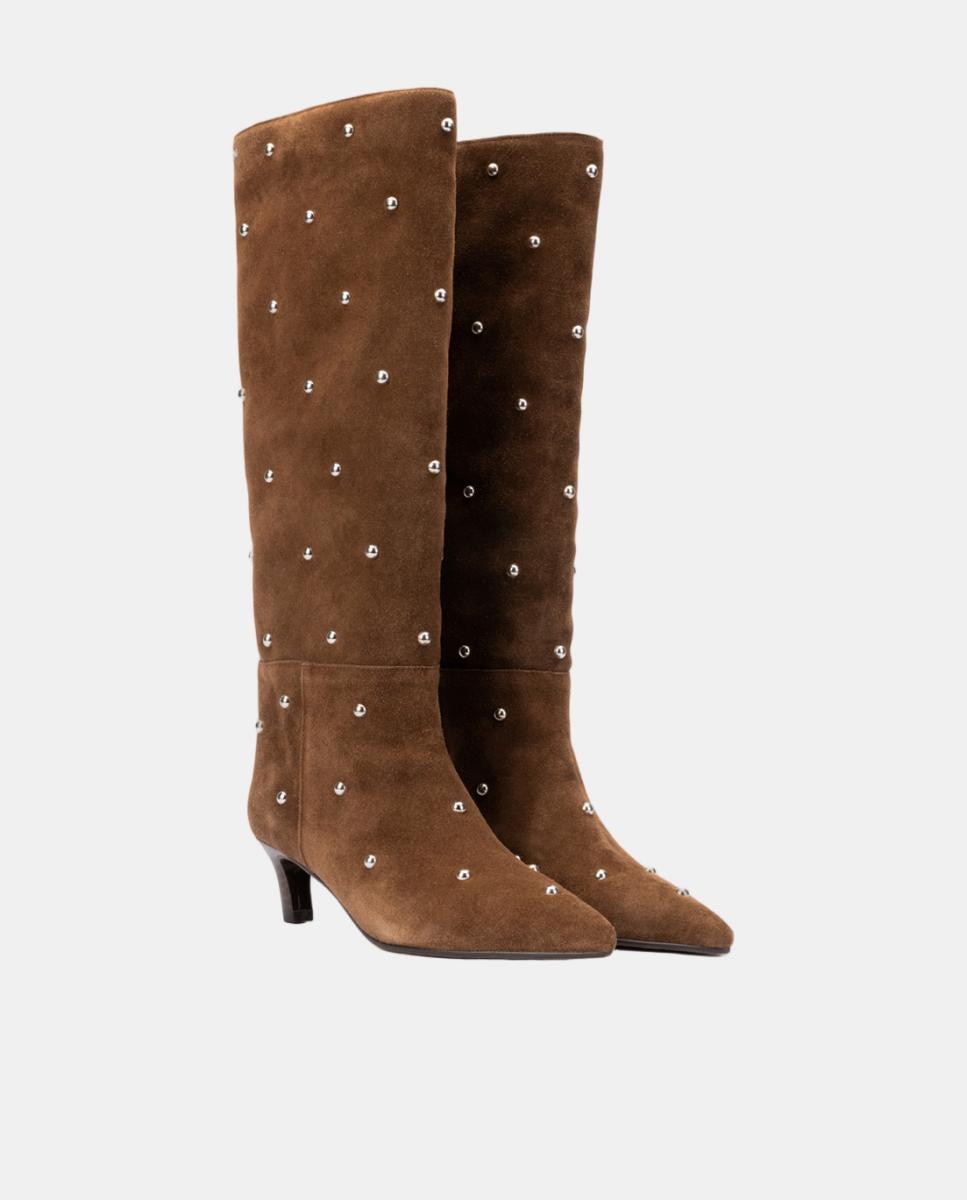 Bota de serraje para mujer - Martinelli - Cuero Cuero-2