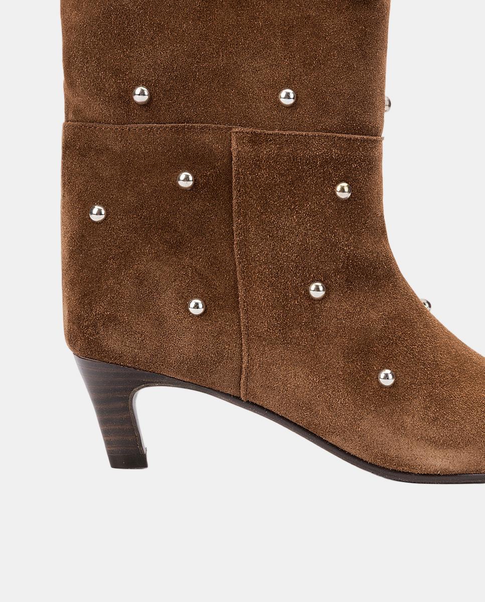 Bota de serraje para mujer - Martinelli - Cuero Cuero-3