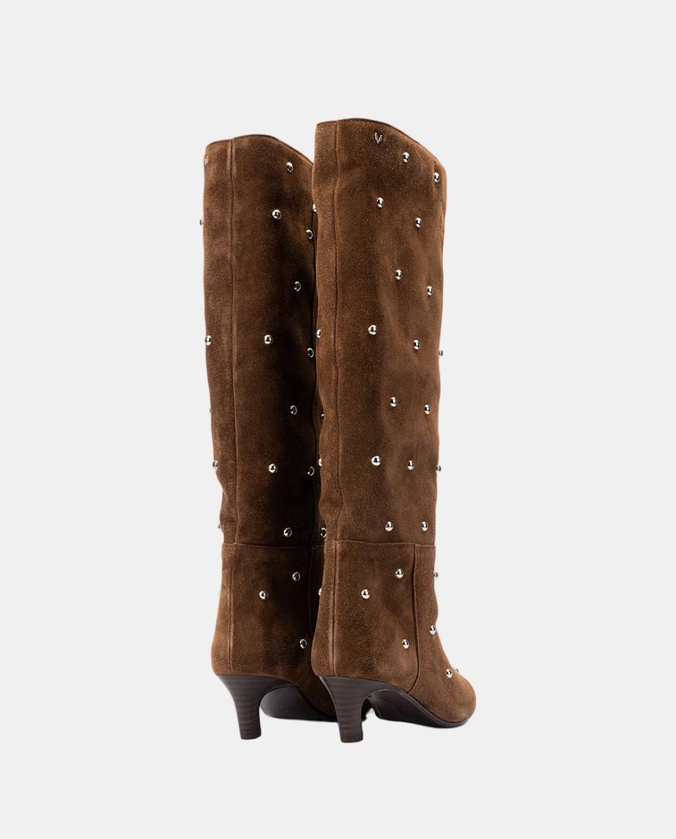 Bota de serraje para mujer - Martinelli - Cuero Cuero-4