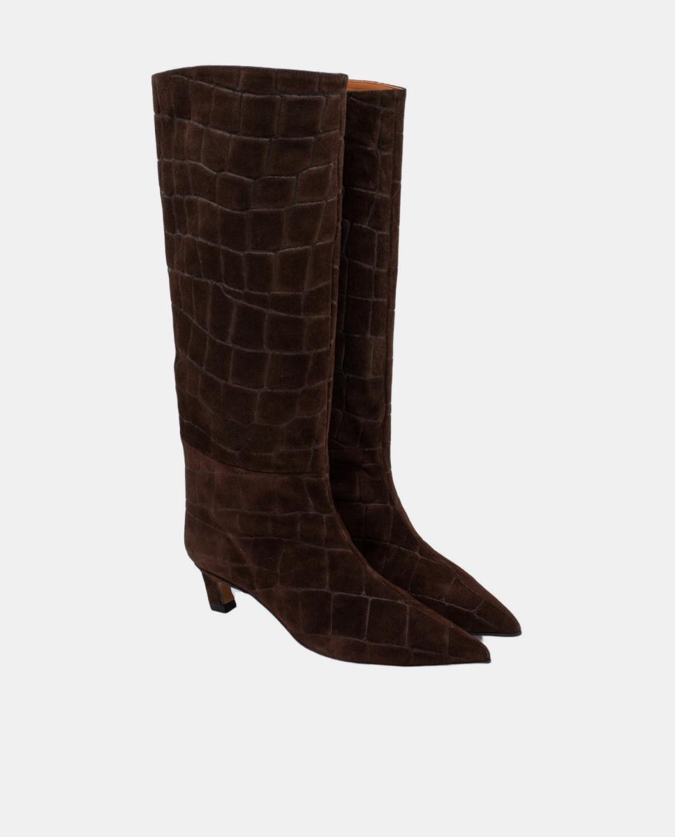 Botins de salto Castanho-chocolate-2