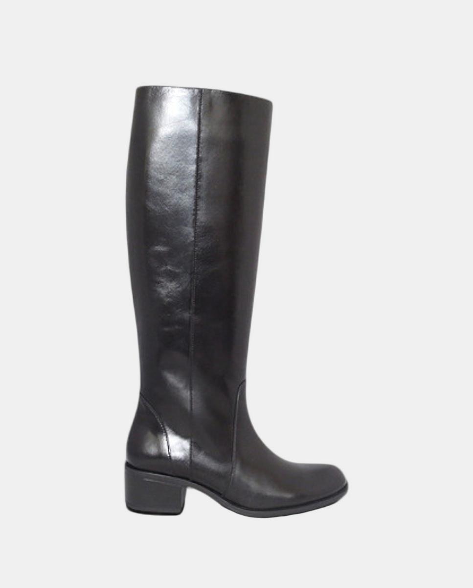 Imagem 0 de Botas de Salto Lisas em Pele