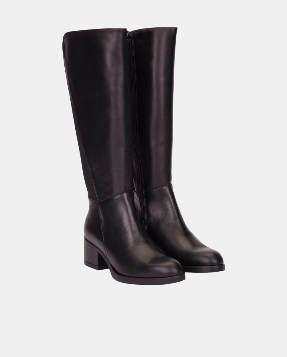 Botas Altas Elásticas Preto-2